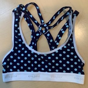 Honeydew Multiple criss cross strap cotton bra.
